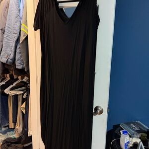 Latched Mama Black Maxi Dress